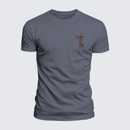 Luxe Mercerized Cotton Tee - Faith 2 Cor 5:7