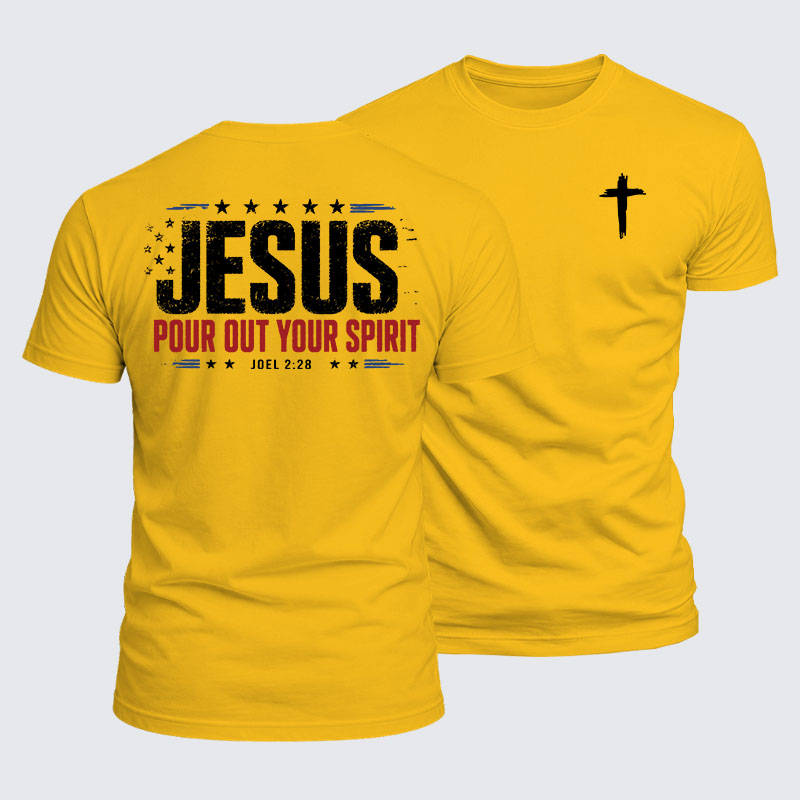 Luxe Mercerized Cotton Tee - Jesus Pour Out Your Spirit