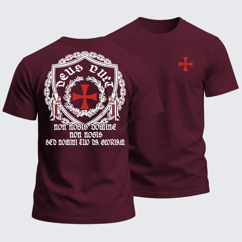 Heavyweight Cotton Tee -  Knights Templar Crusader