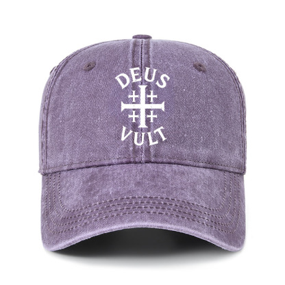 Heritage Washed Cap-Deus Vult