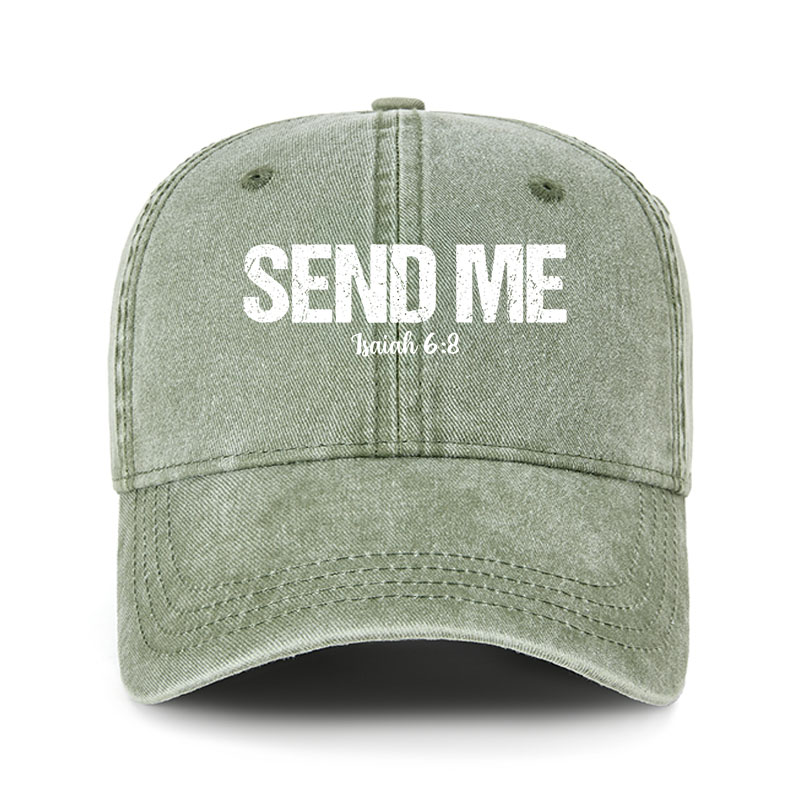 Heritage Washed Cap - Isaiah 6:8 - SEND ME