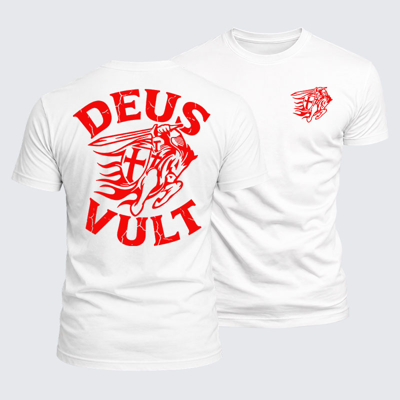 Luxe Mercerized Cotton Tee - Deus Vult