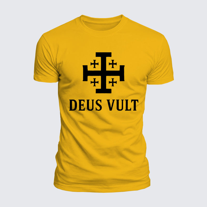Luxe Mercerized Cotton Tee - Deus Vult