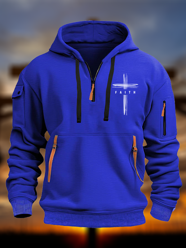 Faith Cross Jesus God Christian Zipper Hoodies