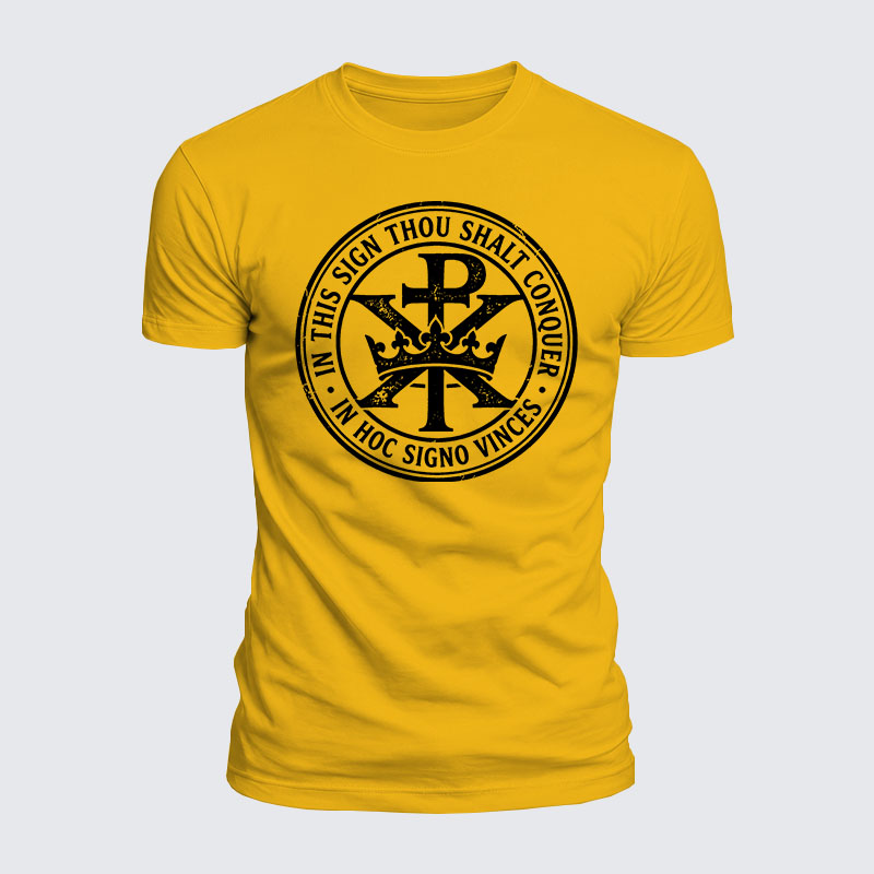 Luxe Mercerized Cotton Tee - In Hoc Signo Vinces 