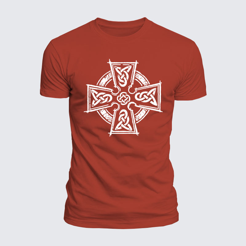 Luxe Mercerized Cotton Tee - Celtic Cross