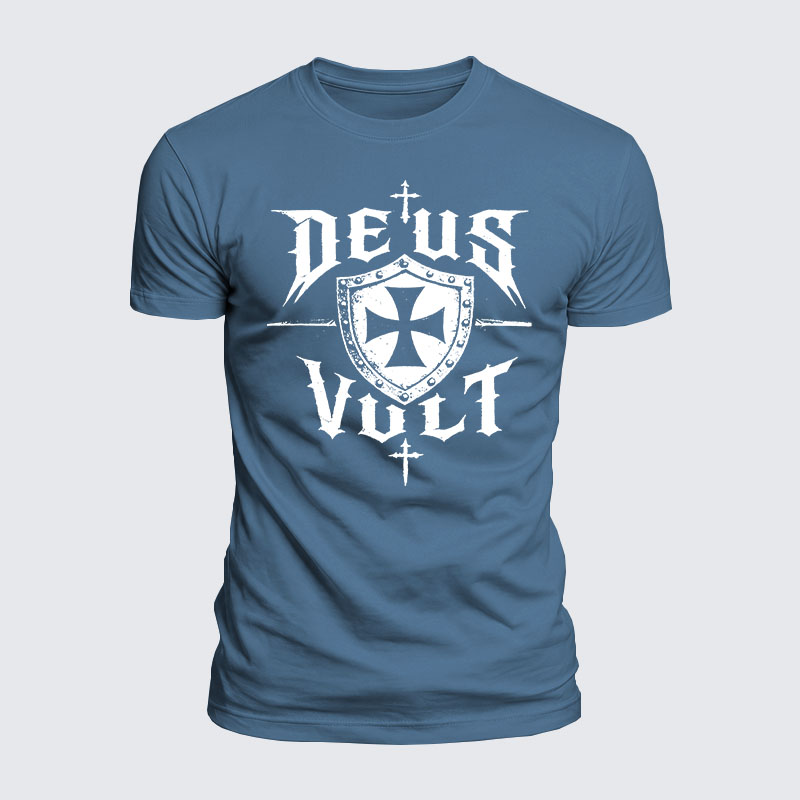 Luxe Mercerized Cotton Tee - Deus Vult 
