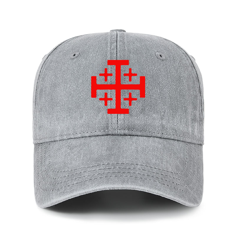 Heritage Washed Cap - Jerusalem Cross