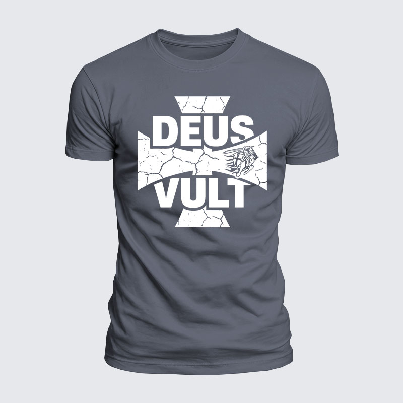 Luxe Mercerized Cotton Tee - Deus Vult