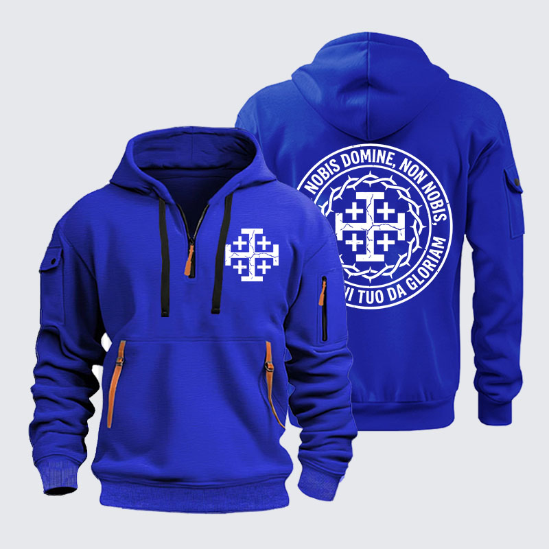 Zipper Hoodies -  Non Nobis Domine, Non Nobis, Sed Nomini Tuo Da Gloriam
