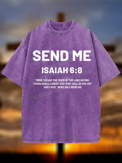 Send Me Christian Washed T-Shirt