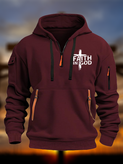 Faith In God Jesus God Christian Zipper Hoodies