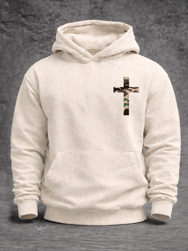 Stand Firm Jesus God Christian Washed Hoodie