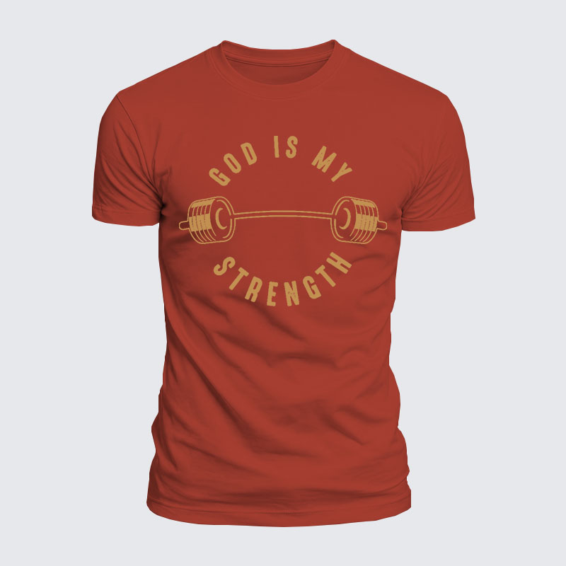 Luxe Mercerized Cotton Tee - God Is My Strength