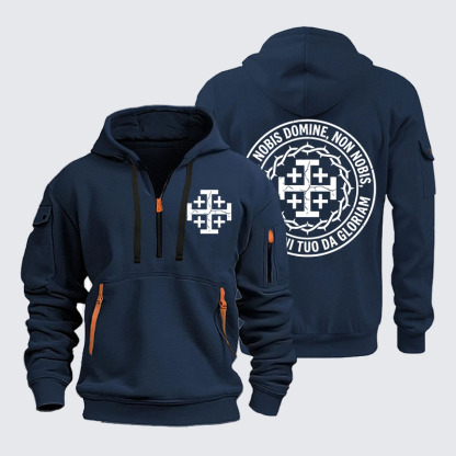 Zipper Hoodies -  Non Nobis Domine, Non Nobis, Sed Nomini Tuo Da Gloriam