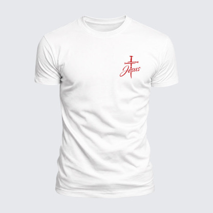 Luxe Mercerized Cotton Tee - Red Cross Jesus