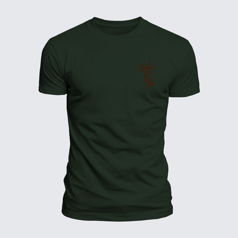 Luxe Mercerized Cotton Tee - Faith 2 Cor 5:7