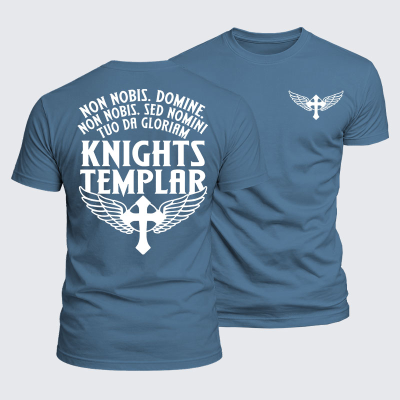 Luxe Mercerized Cotton Tee - Non Nobis Domine, Non Nobis, Sed Nomini Tuo Da Gloriam