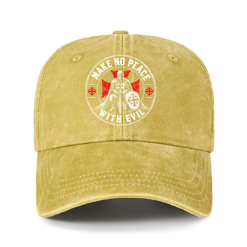 Heritage Washed Cap - Make No Peace With Evil