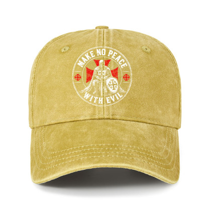 Heritage Washed Cap - Make No Peace With Evil