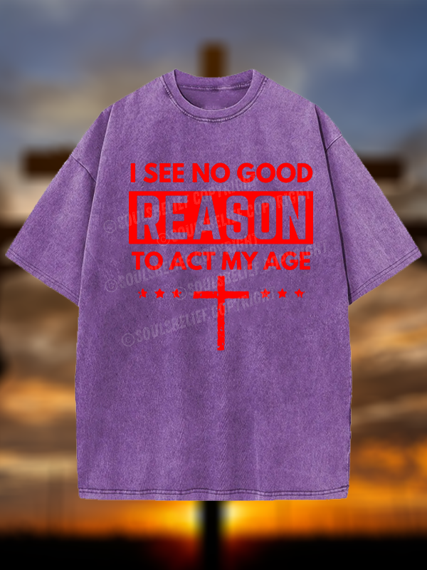 [Copy]World Revolves Around Son of God Jesus God Christian Washed T-Shirt