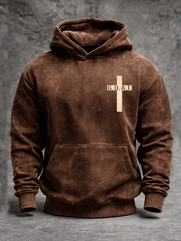 [Copy]Believe Jesus God Christian Washed Hoodie