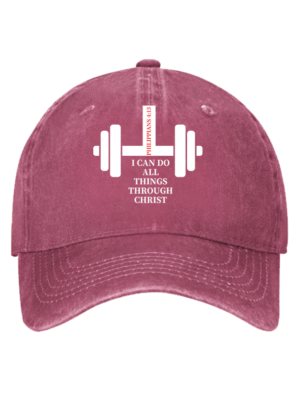 Fitness Philippians 4 : 13 Christian Hat