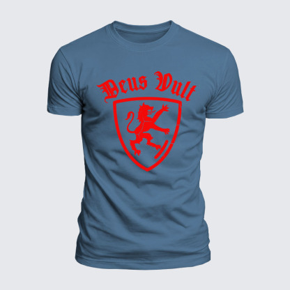 Luxe Mercerized Cotton Tee - Deus Vult