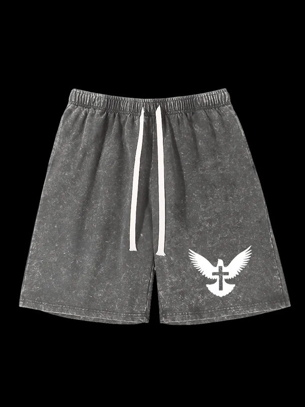 Jesus Is The Way The Truth The Life Jesus God Christian Washed Shorts