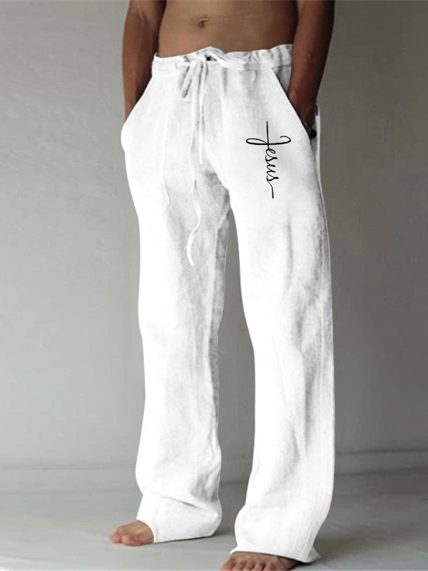 Jesus Cross Christian Beach Pants