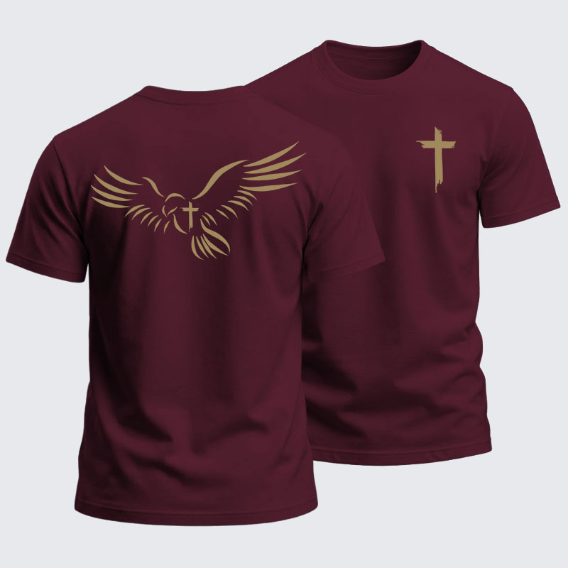 Heavyweight Cotton Tee -Wings Like Eagles