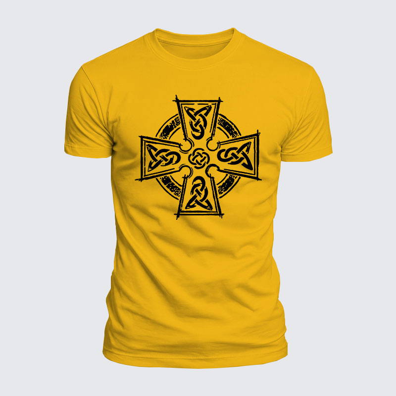 Luxe Mercerized Cotton Tee - Celtic Cross