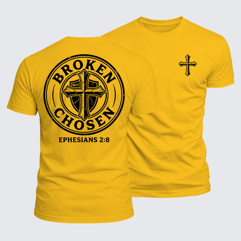 Luxe Mercerized Cotton Tee - Broken But Chosen