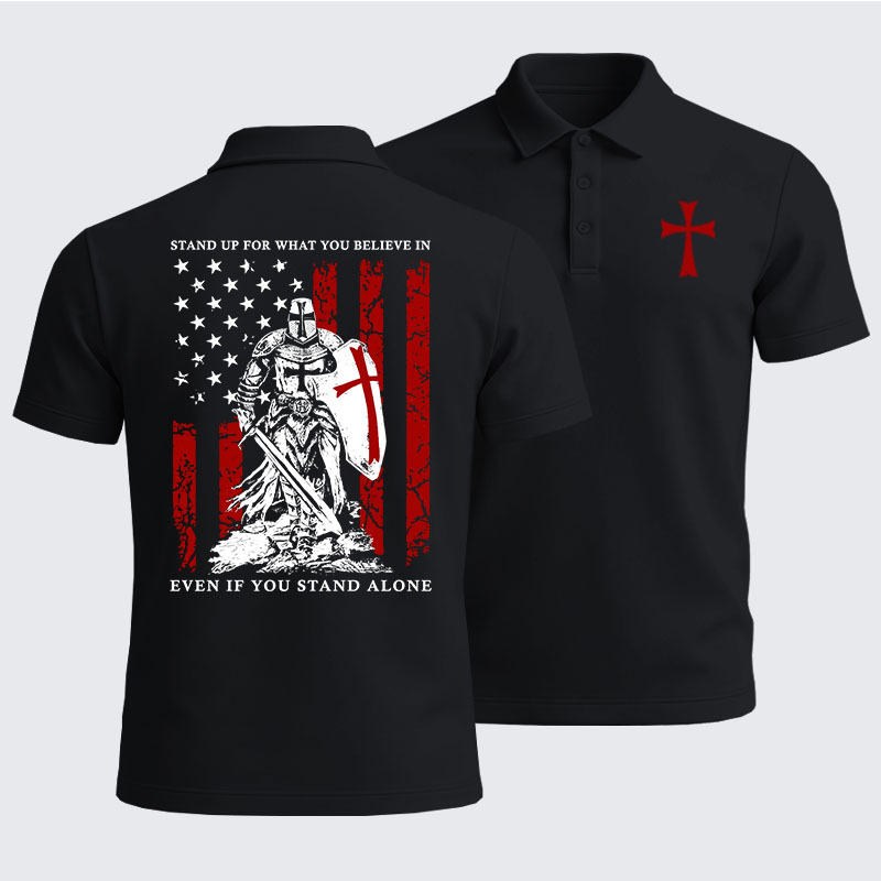 Men’s Premium Cotton Polo Shirt - Stand Up For What You Believe