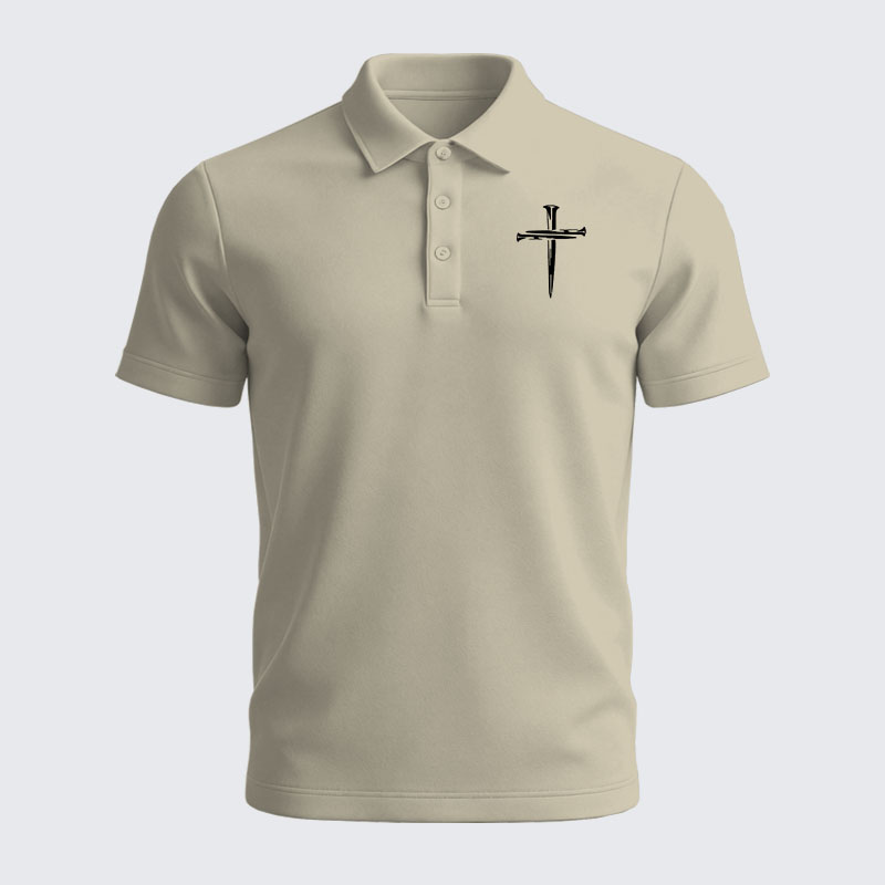 Men’s Premium Cotton Polo Shirt - Cross