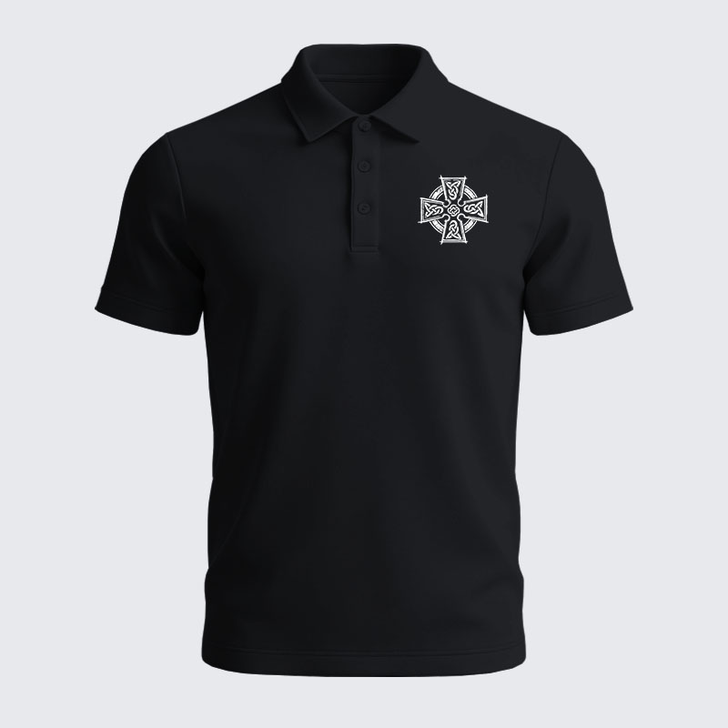 Men’s Premium Cotton Polo Shirt - Deus Vult