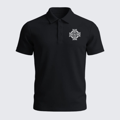 Men’s Premium Cotton Polo Shirt - Deus Vult