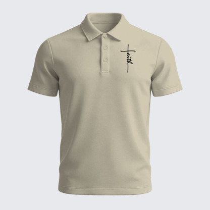 Men’s Premium Cotton Polo Shirt - Faith