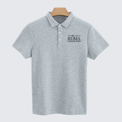 [Copy]Fear Not Isaiah 41:10 Christian Cotton Short Sleeve Polo Shirt