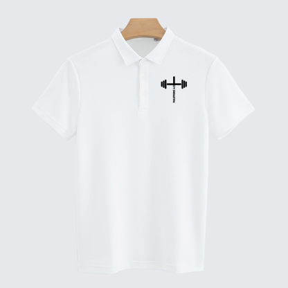  Fitness Philippians 4:13 Christian Cotton Short Sleeve Polo Shirt