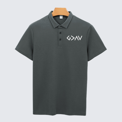God Is Greater Than The Highs And Lows Christian Cotton Short Sleeve Polo Shirt