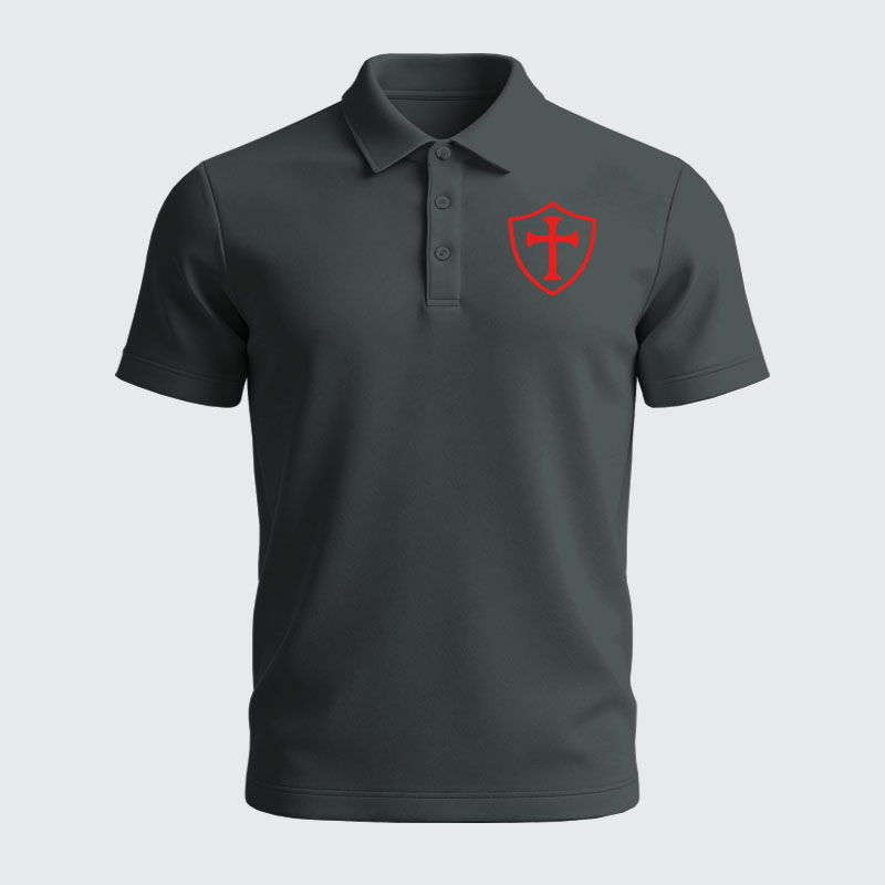 Men’s Premium Cotton Polo Shirt - Knights Templar