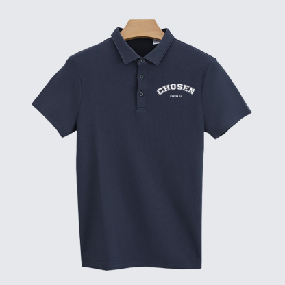 Chosen Christian Cotton Short Sleeve Polo Shirt