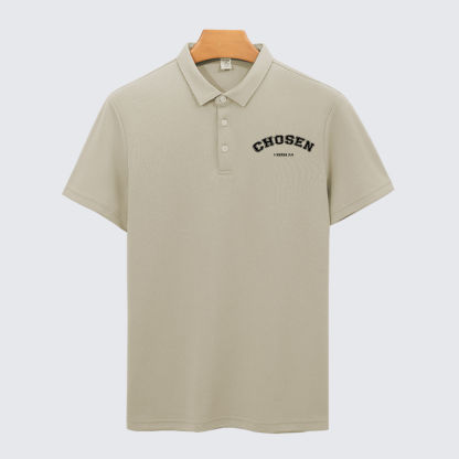 Chosen Christian Cotton Short Sleeve Polo Shirt