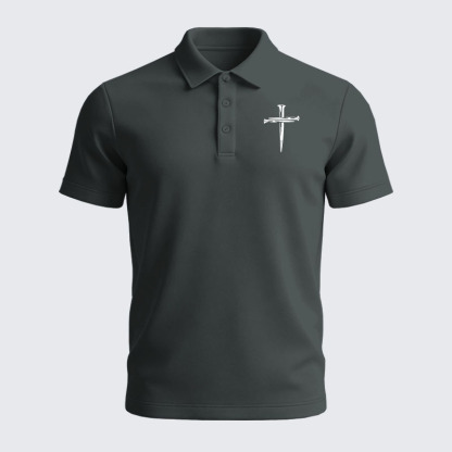 Men’s Premium Cotton Polo Shirt - Cross