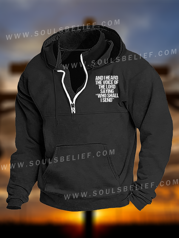 Send Me Isaiah 6:8 Jesus God Christian Pocket Zipper Hoodies