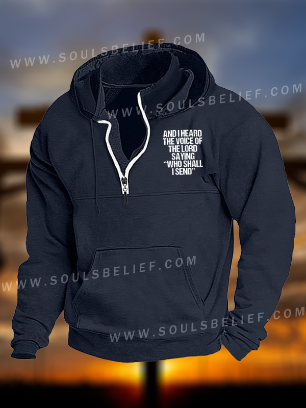 Send Me Isaiah 6:8 Jesus God Christian Pocket Zipper Hoodies
