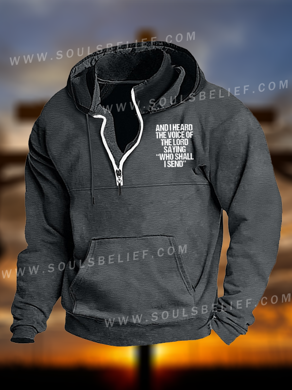 Send Me Isaiah 6:8 Jesus God Christian Pocket Zipper Hoodies