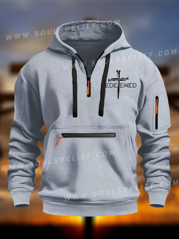 Cross Nails Redeemed Zipper Hoodies