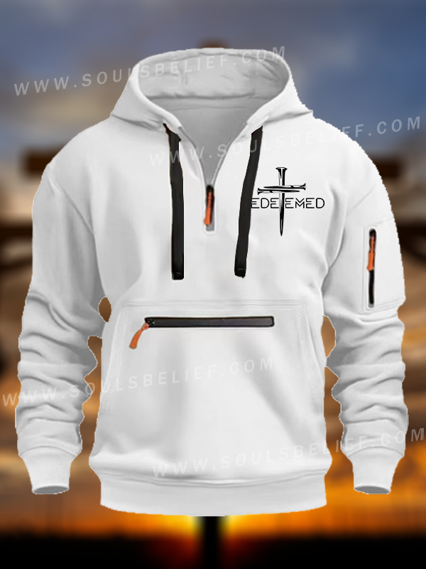 Cross Nails Redeemed Zipper Hoodies
